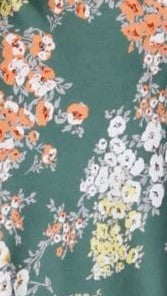 Elowen™ – Airy Midi Dress with Floral Print and Open Back
