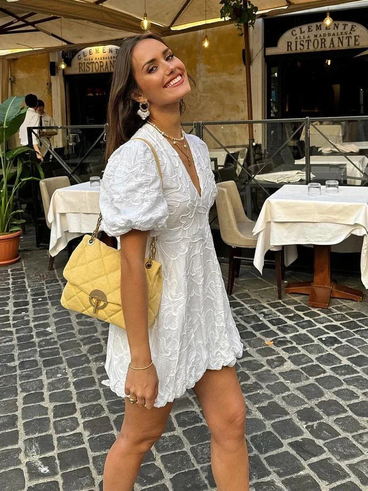 Soreli™ Nola Dress with Embroidered Flowers