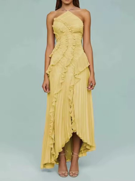 Mireli™ Maxi Dress Kalina with Halter and Ruffles