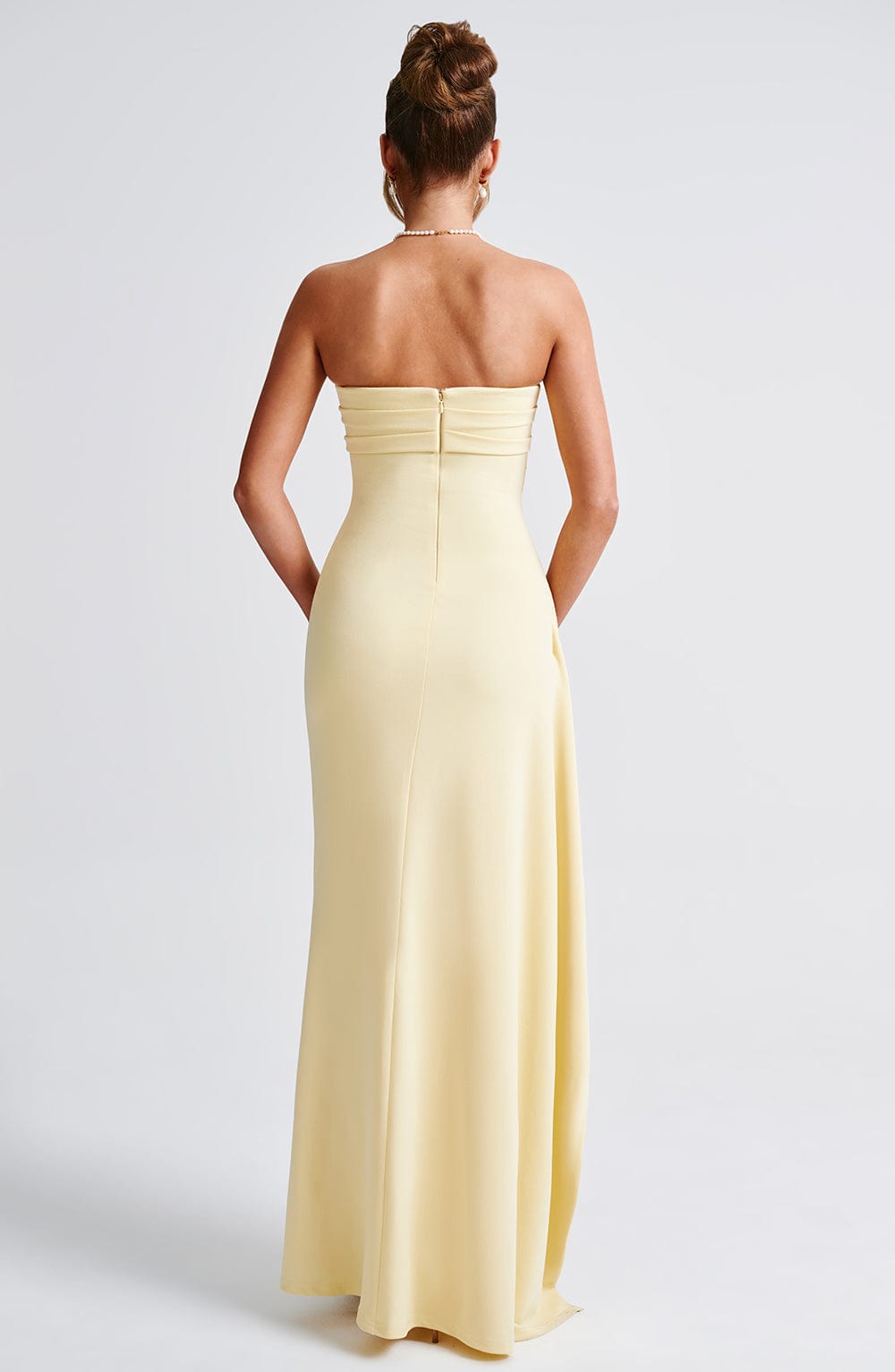 Vireli™ Elegant Lemon Maxi Dress